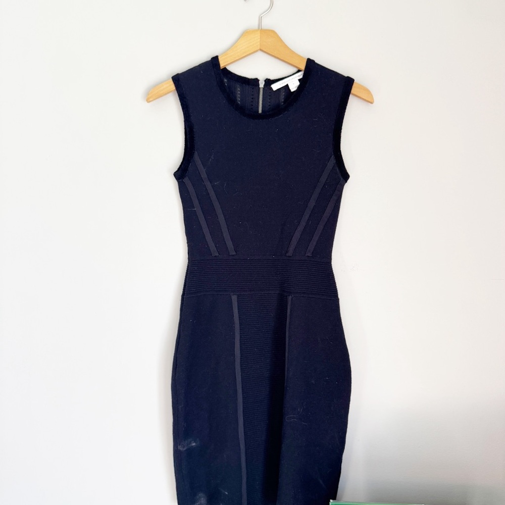 Diane Von Furstenberg navy Sleeveless Midi Dress